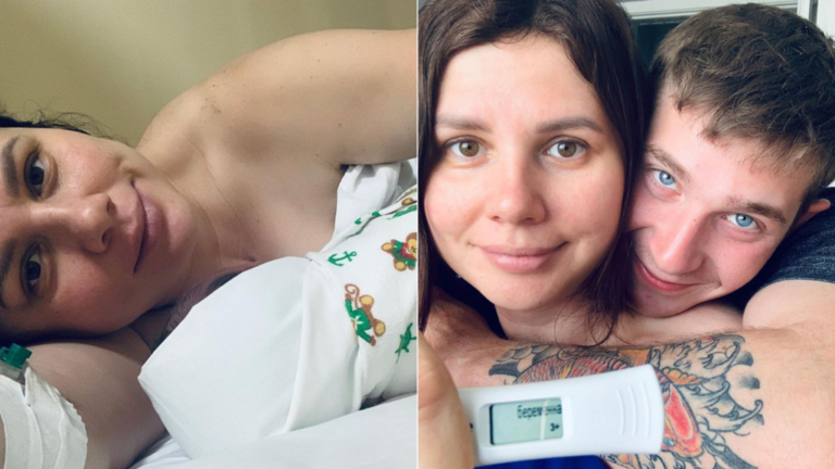 Russian weight-loss influencer gives birth to stepson's baby after divorcing his dad | 7NEWS.com.au
