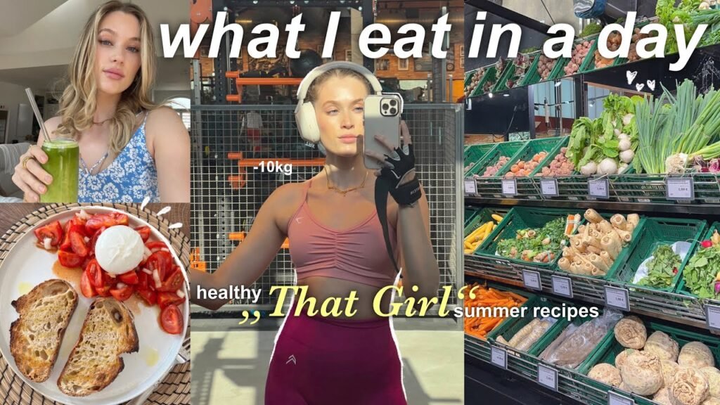 WHAT I EAT IN A DAY: healthy summer recipes *REALISTIC* (-10kg weightloss)