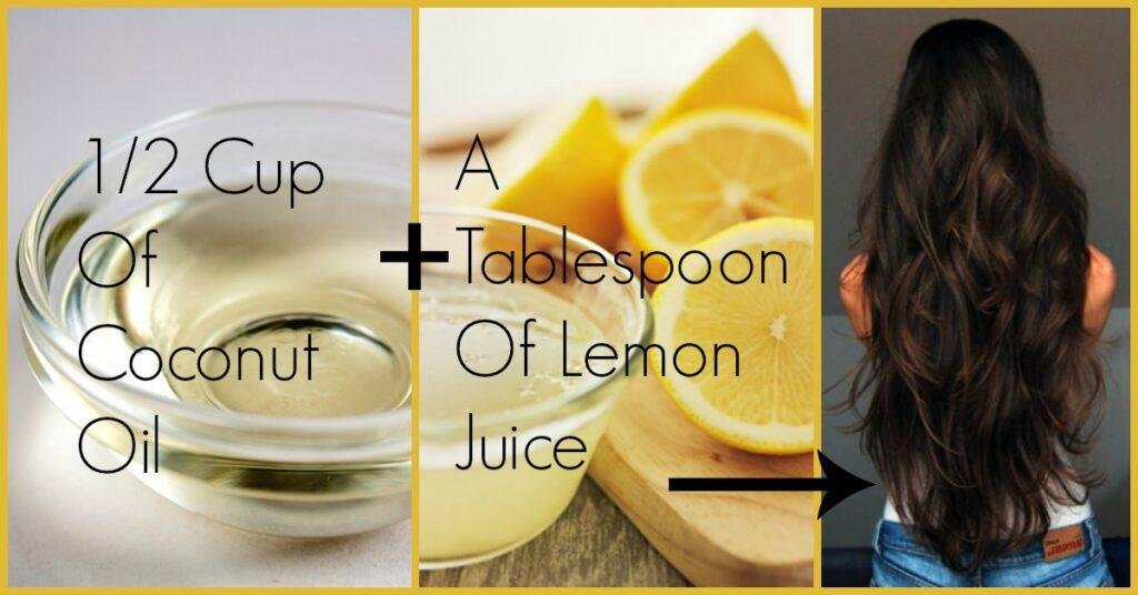 Coconut Oil And Lemon Juice For Hair Growth And Conditioning