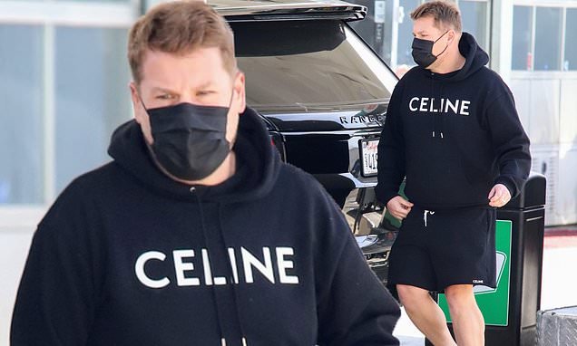 James Corden shows off his one stone weight loss in $680 Celine sweatshirt | Daily Mail Online