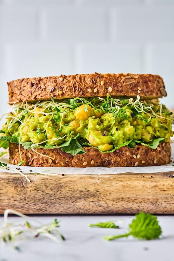 Smashed Chickpea Avocado Salad - Two Peas & Their Pod