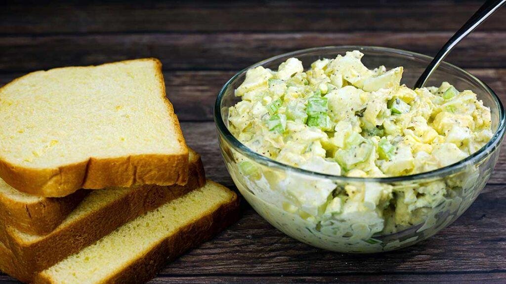 No Peel Egg Salad