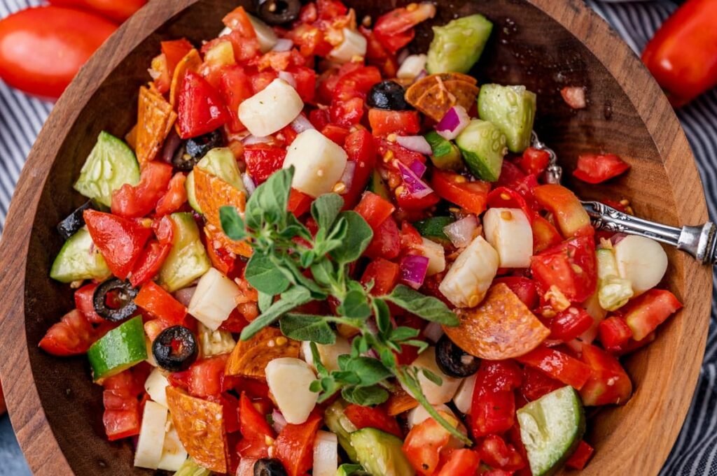 Mozzarella Tomato Salad {WW Summer Salad} Tastes of Lizzy T