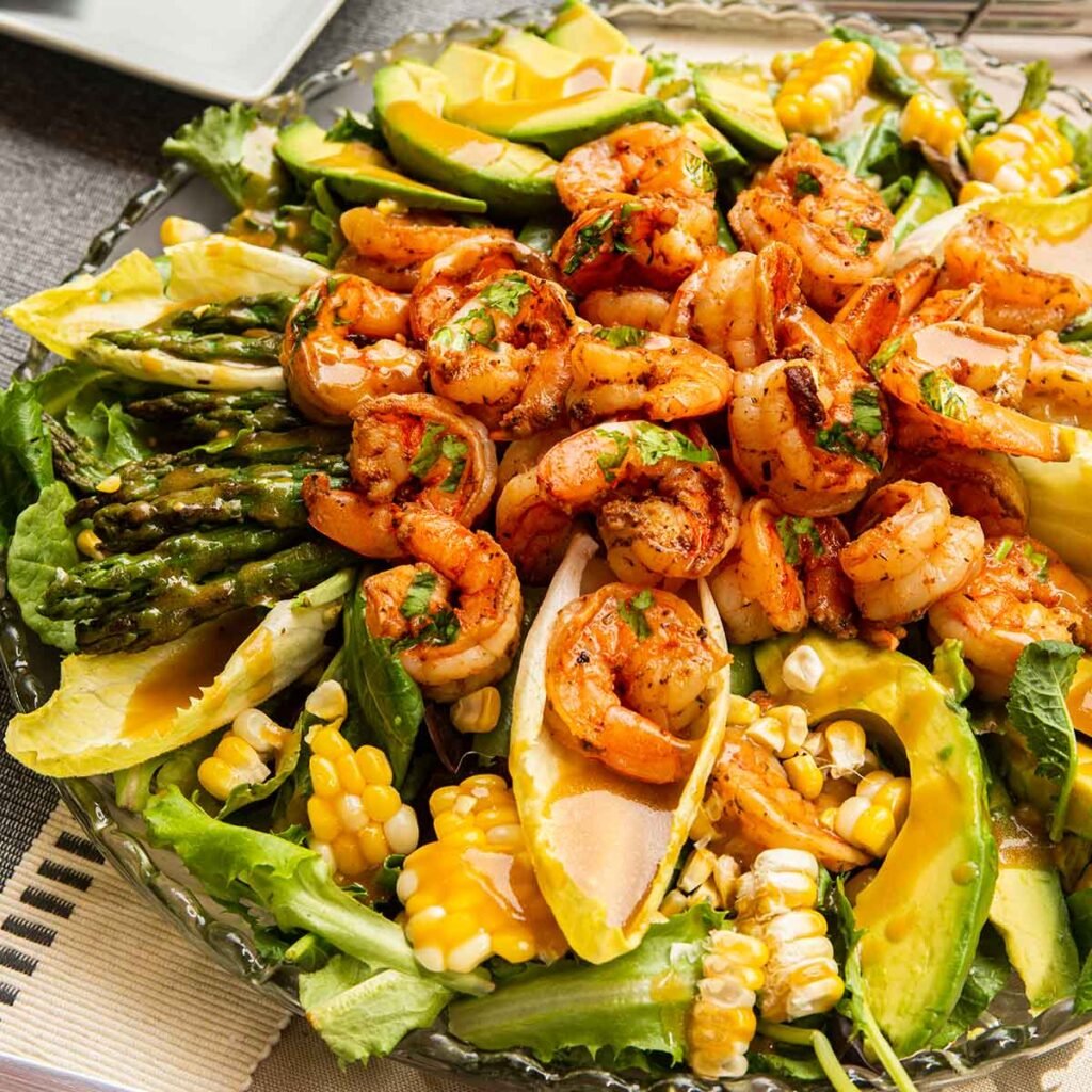 Cilantro Lime Shrimp Salad with Avocado