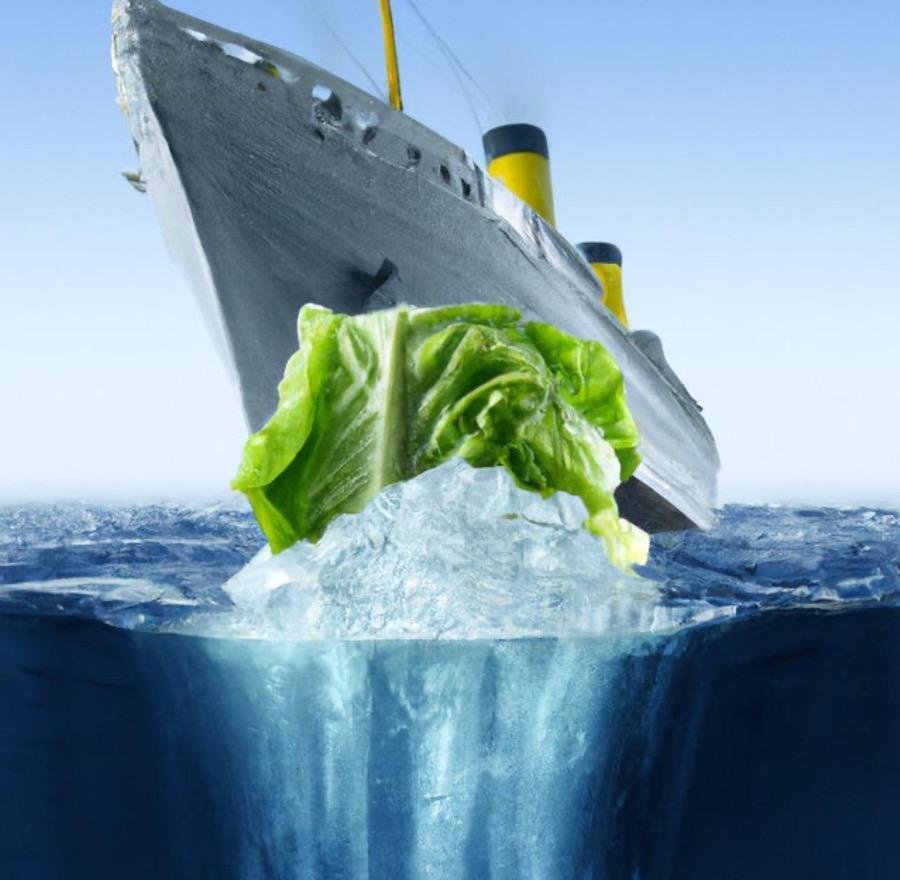 Salad shipments to UK sunk as cargo ship hits iceberg | Suffolk Gazette