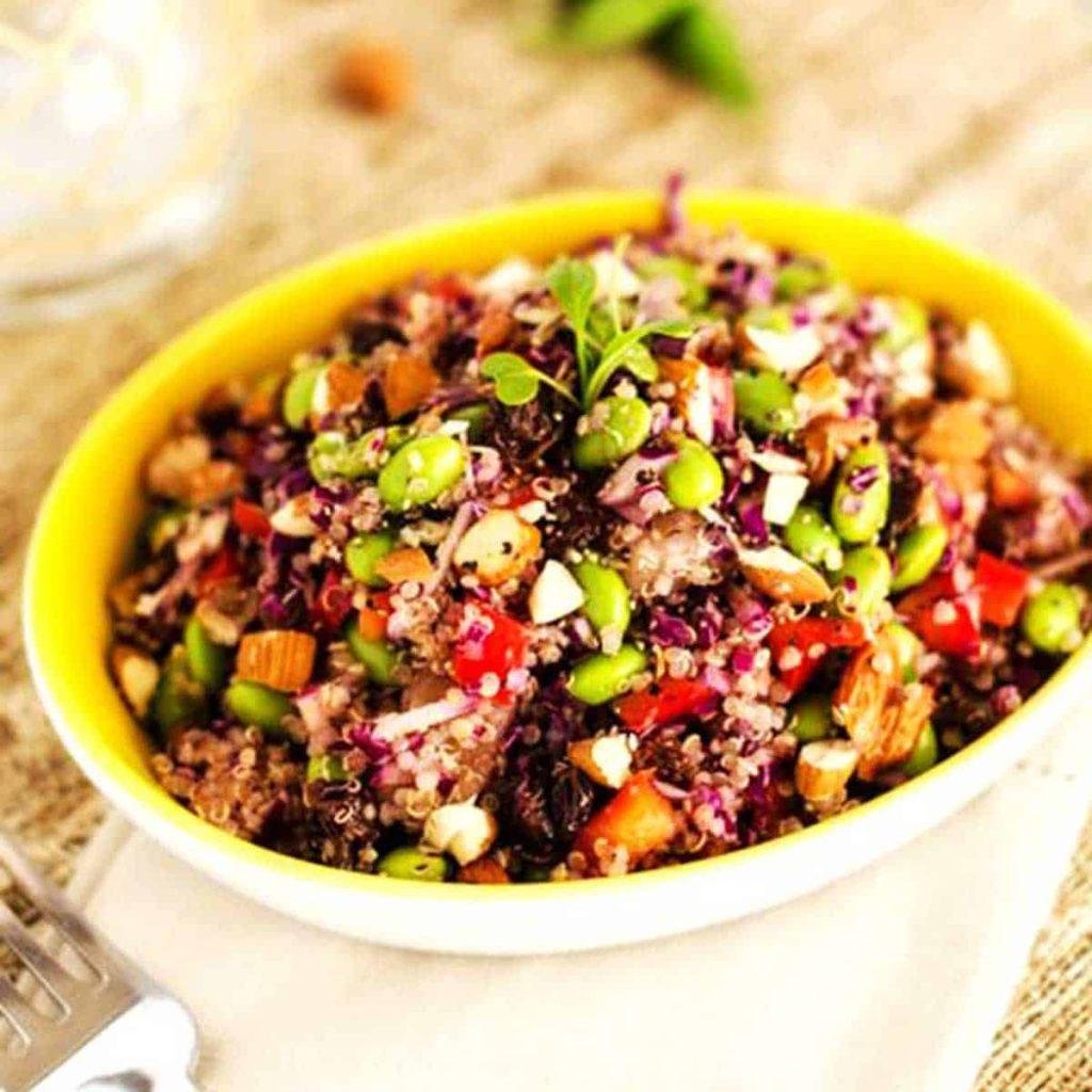 Edamame Quinoa Salad - Wendy Polisi