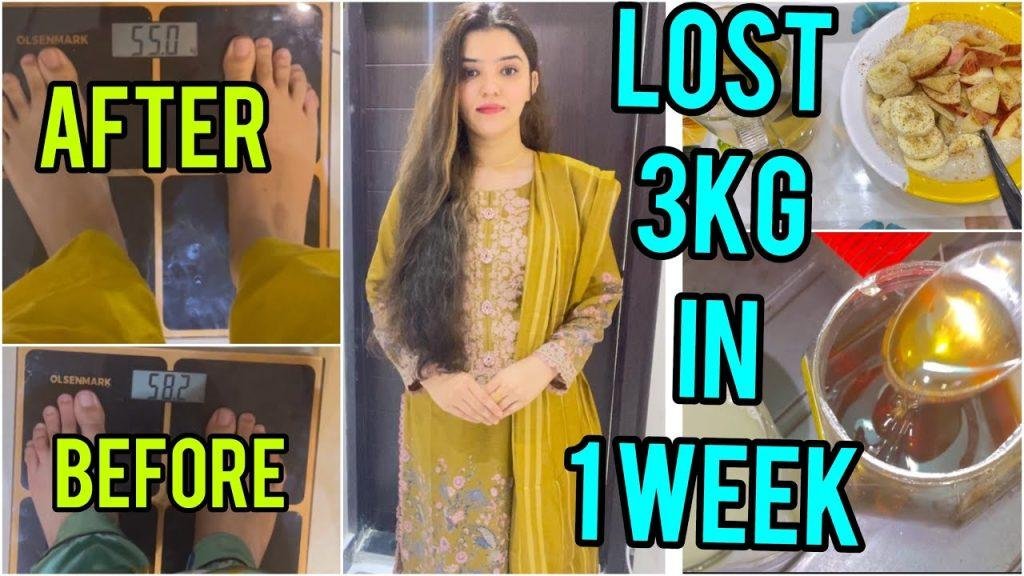 HOW I LOSE 3 KGS IN 7 Days I|Weight loss diet plan with Intermittent Fasting|| Weight Loss Journey