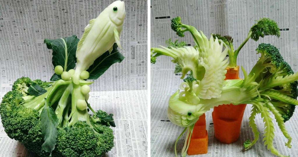 Japanese Artist Gaku Uses Fruits And Vegetables To Create Intricate Food Art